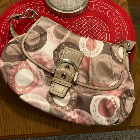 Coach Scarf Print Bag - Picture 1 of 5
